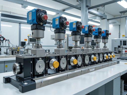 Pneumatic actuator products showcase, precision mechanical components, automated control devices, industrial actuation mechanisms