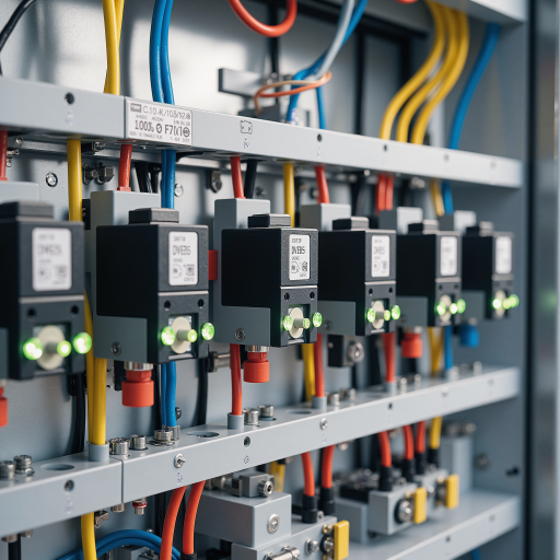 Pneumatic system application scenario, industrial pneumatic equipment, cylinder actuators, pneumatic control circuits